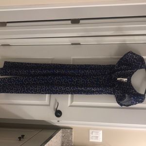 Blue/gold off the shoulder ChicMe jumpsuit